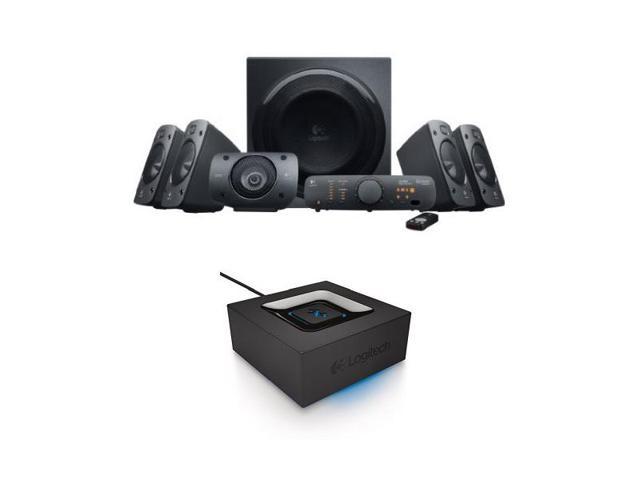 Skur Tropisk Rede Logitech Z906 Surround Sound Speaker System Bundle with Bluetooth Audio  Adapter Speakers - Newegg.com