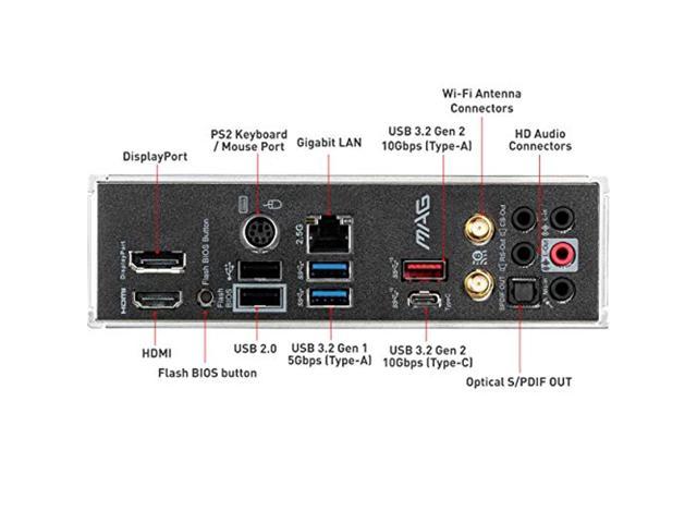 MSI MAG B550M Mortar WiFi Gaming Motherboard (AMD AM4, DDR4, PCIe 4.0, SATA  6Gb/s, M.2, USB 3.2 Gen 2, AX Wi-Fi 6, HDMI/DP, Micro-ATX, AMD Ryzen 5000 