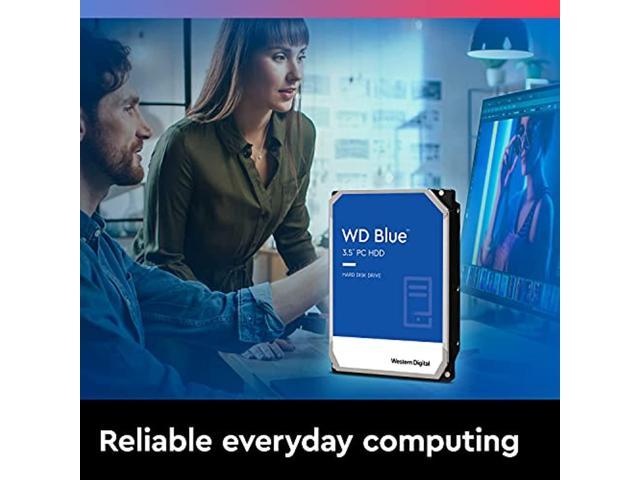 Western Digital 6TB WD Blue PC Hard Drive HDD - 5400 RPM, SATA 6