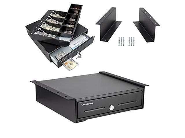 4 Bill 5 Coin Cash Register Drawer Box Tray Key Lock works w/ POS Priter RJ11 US 