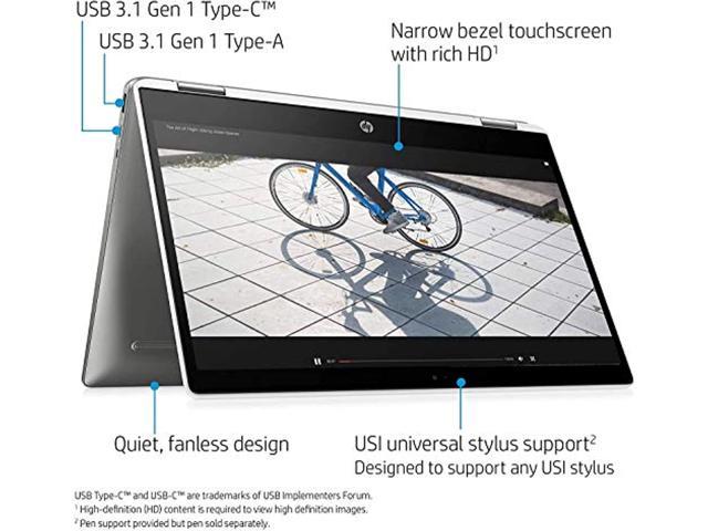 Hp Chromebook X360 2 In 1 14 Inch Hd Sva Micro Edge Wled Backlit Touchscreen Convertible Laptop 9233