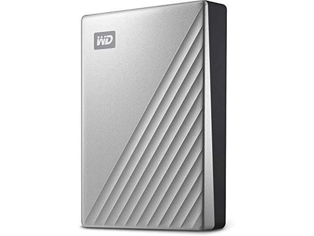 WD 4TB My Passport Ultra Silver Portable External Hard Drive HDD, USB-C and USB 3.1 Compatible - WDBFTM0040BSL-WESN (WDBFTM0040BSL-WESN)