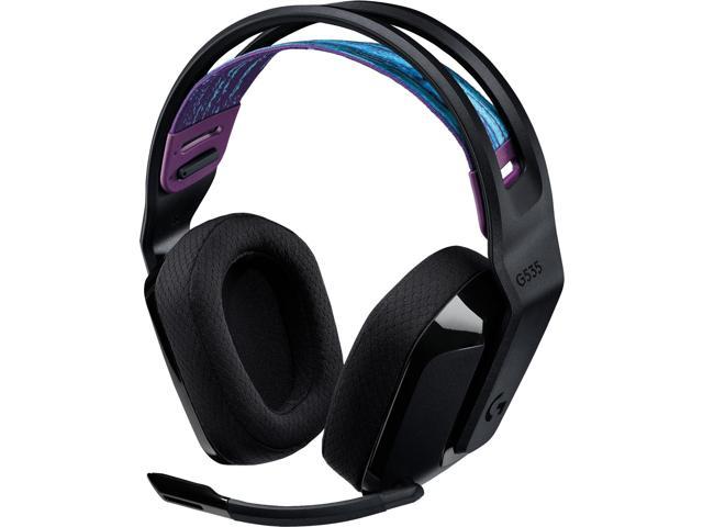 bon zien etiquette Logitech - G535 LIGHTSPEED Wireless Dolby Atmos Over-the-Ear Gaming Headset  for PC, PS4, PS5 with Flip to Mute Microphone - Black (981-000971) -  Newegg.com