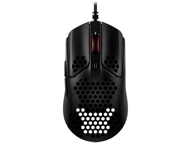 HyperX - Pulsefire Haste Wired Optical Gaming Mouse with RGB Lighting - Black and black