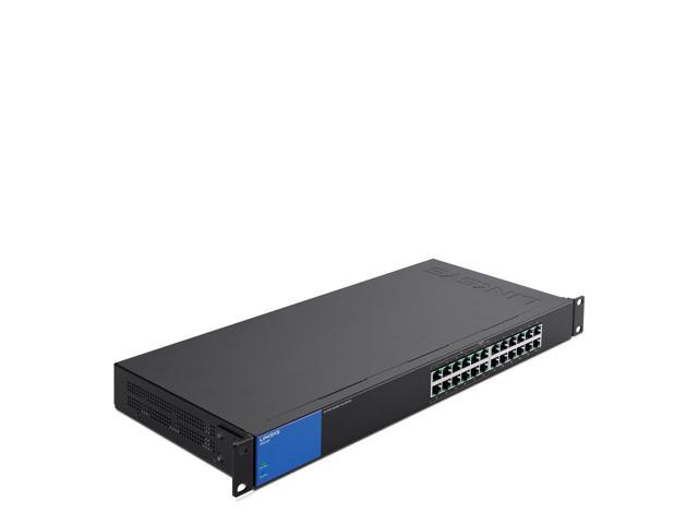 Photo 1 of Linksys Business LGS124P 24-Port Rackmount Gigabit Ethernet PoE+ Unmanaged Network Switch I Metal Enclosure