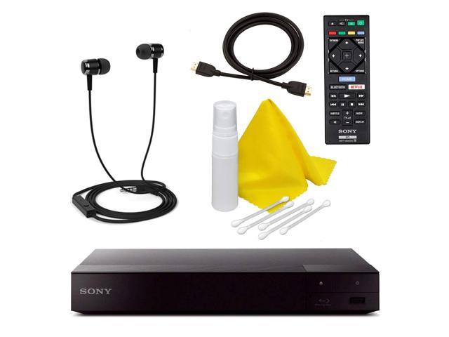 Sony BDP-S6700 4K Upscaling 3D Streaming Blu-Ray Disc Player Built in WiFi - 5 Pack Kit - Remote Control - 5 Pc Cleaning Kit - High Speed HDMI Cable - Xtreme Ear Buds (1 Year Warranty)