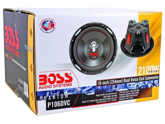 New BOSS AUDIO Phantom P106DVC 10/" 4200W DVC Car Subwoofers Power Subs PAIR 2