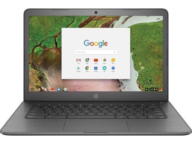HP 14 Chromebook Laptop Computer: 14" Touchscreen/ Intel Celeron N3350 up to 2.4GHz/ Intel Celeron N3350 up to 2.4GHz/ 4GB RAM/ 32GB eMMC Flash Memory/ Bluetooth/ USB/ 802.11AC WiFi/ Chrome OS