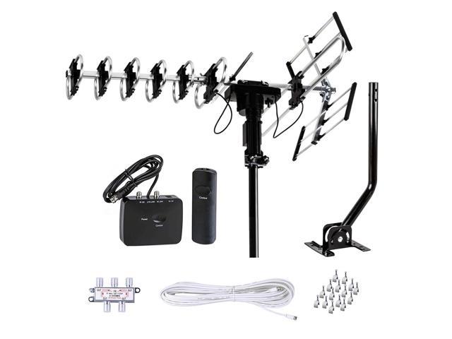 Photo 1 of FiveStar Outdoor HD TV Antenna 2019 Newest Model Up To 200 Miles Range with Motorized 360 Degree Rotation, UHF/VHF/FM Radio with Infrared Remote Control Advanced Design With Installation Kit and Jpole