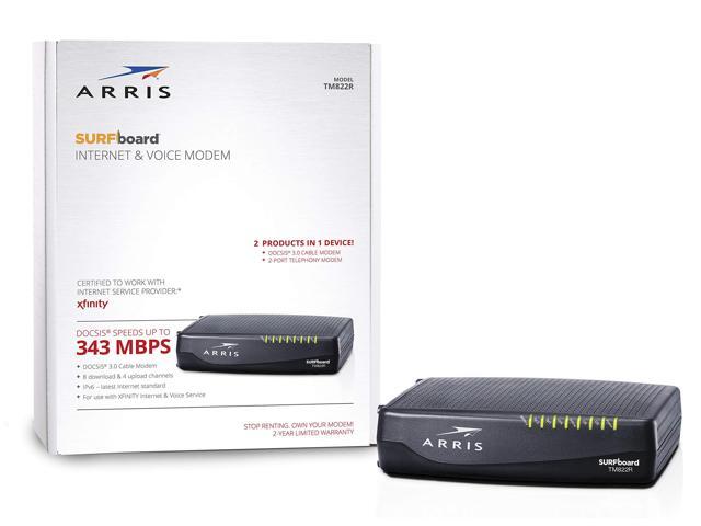 Refurbished: ARRIS TM822R Xfinity Internet and Voice Modem DOCSIS 3.0