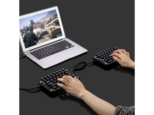 8 Macro Keys - All 89 Keys Programmable Ergonomic Keypad SMKD62 Koolertron Programmable Split Mechanical Keyboard with OEM Gateron Red Switch OEM Red Switch Office