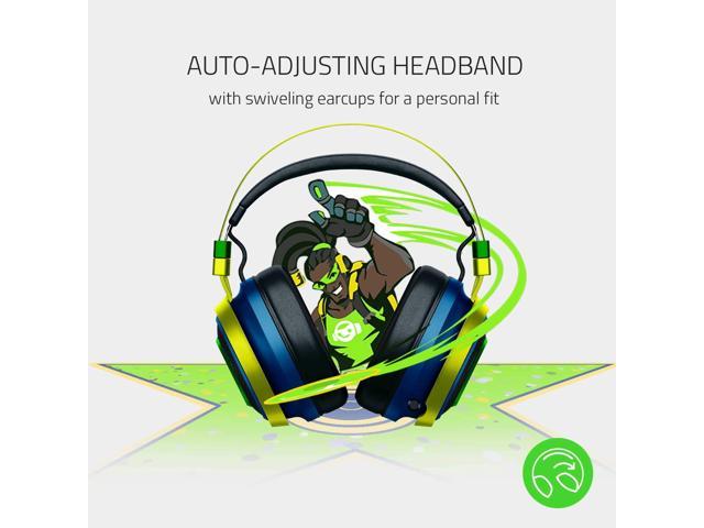 Razer Nari Ultimate Overwatch Lucio Edition Wireless Gaming Headset Thx Audio Newegg Com