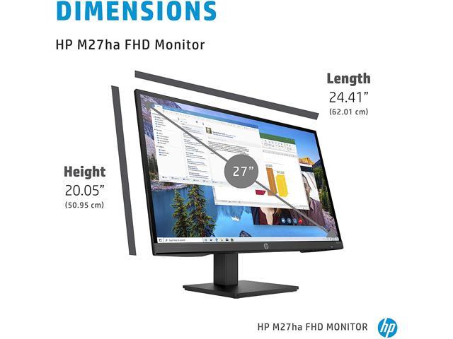 Refurbished: HP M27ha FHD Monitor - Full HD Monitor (1920 x 1080p 