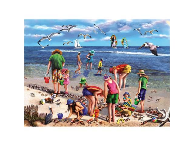 White Mountain Puzzles 965 Shell Seekers -550 Piece Jigsaw Puzzle