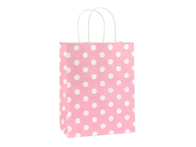 Shopping Bags 8x4.75x10.5" 100Pcs BagDream Gift Bags,Party Bags,Cub Paper Bags 