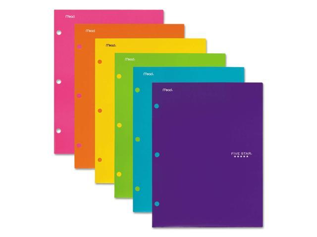 Five Star 4 Pocket Folders 2 Pocket Folders Plus 2 Additional Pockets 38056 6 Pack Assorted Colors