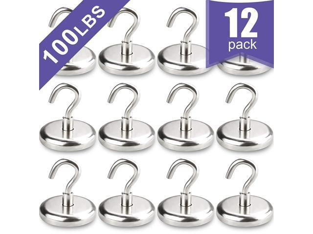 Workplace 12 Pack Magnetic Hooks,Magnet Hook,New Upgraded for Kitchen Office 
