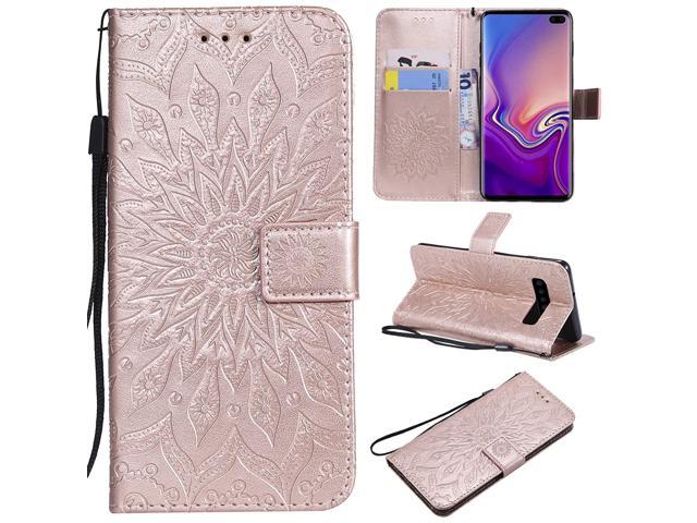 Cover for Leather Kickstand Extra-Durable Business Card Holders Mobile Phone Cover Flip Cover Samsung Galaxy S10 Flip Case 