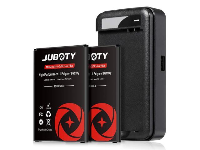 LG Stylo 3 Battery, JUBOTY 2 X 4200mAh High Performance Replacement Battery for LG Stylo 3