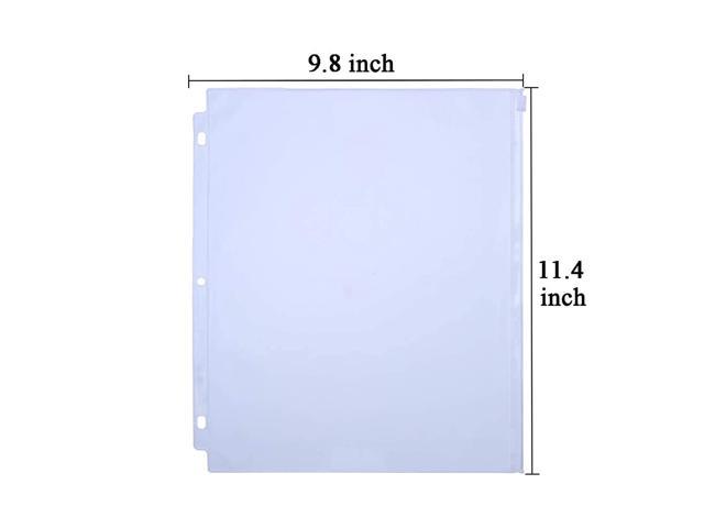 Antner 12 Pack Binder Pockets Letter Size 3 Holes 11.4