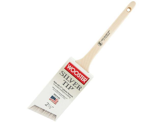 5224-2 1/2 W Angle  Polyester  Paint Brush Wooster Silver Tip  2 1/2 in 