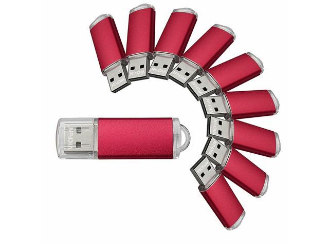 Kootion 10X 1G-32G USB Flash Drive Anti-Skid Flash Memory Stick Swivel Pen Drive 