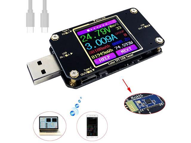 Type-C USB Tester Digital Voltmeter Ammeter Voltage Current Meter Detector Dote 