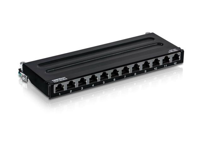 TRENDnet TC-P12C6AS 12-Port Cat6A Shielded Wall Mount Patch Panel