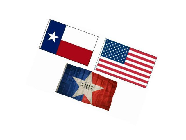 3x5 Donald Trump Red & Texas Gadsden Wholesale Flag Set 3'x5' 