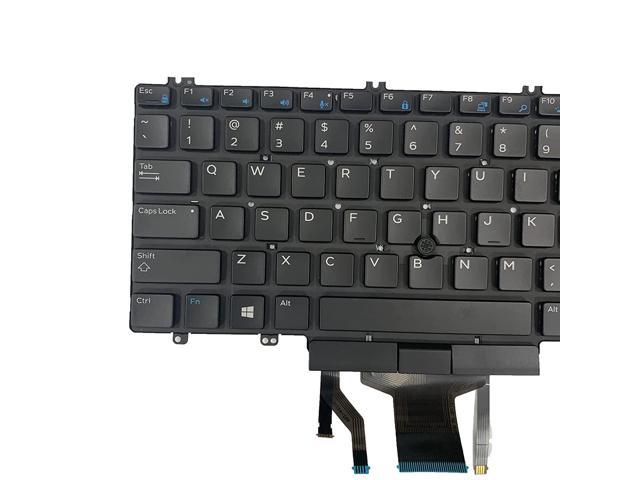 Without Frame ndliulei New US Black Backlit Keyboard Replacement for Dell Precision 3530 M3530 7530 M7530 M7730 7730 Light Backlight