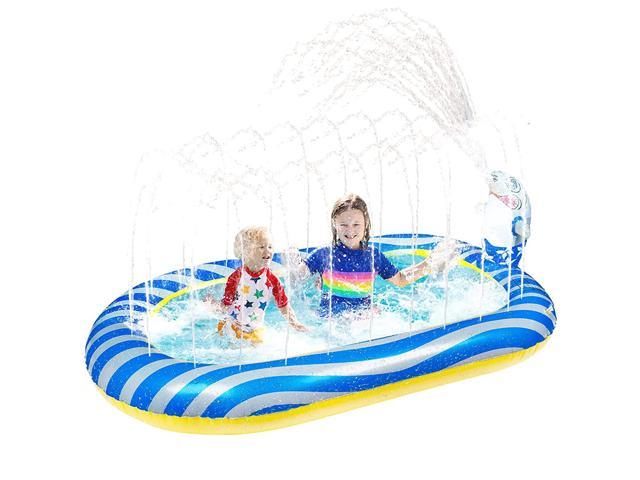 Inflatable B Unicorn Water Fun Sprinkler for Kids Dogs Splash Pad for Toddlers 
