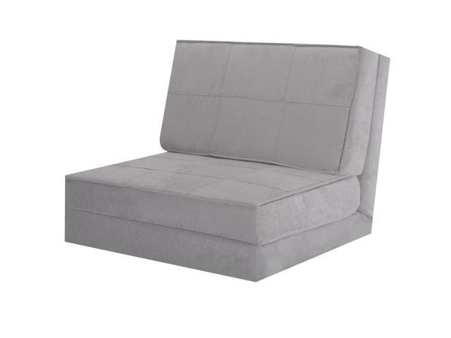 Convertible Fold Down Chair Flip Out Lounger Sleeper Bed Couch
