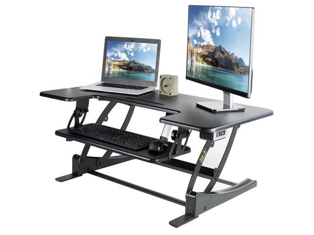 Vivo Black Electric Height Adjule Extra Wide 42 Stand Up Desk Electric Height Adjule Extra Wide