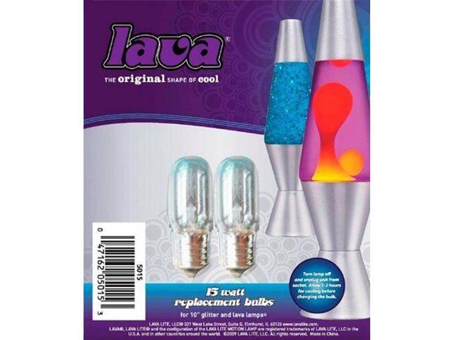 Lava Lite 5015 6 15 Watt Replacement Bulbs For 10 Inch Lamps 2 Pack Newegg Com