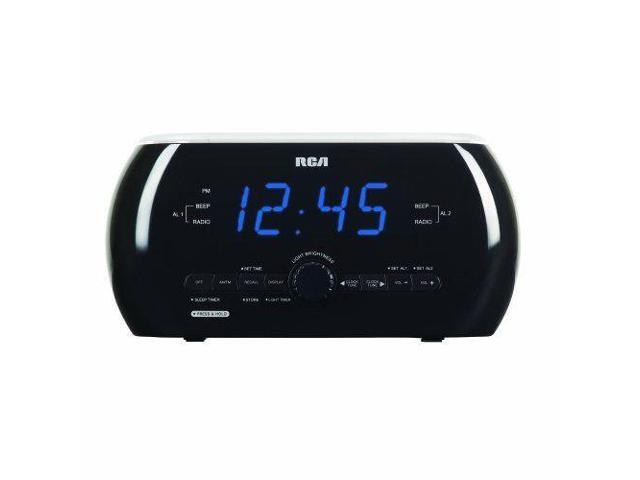 Rca Rc220 Soft Light Alarm Clock Radio With Dual Wake Newegg Com