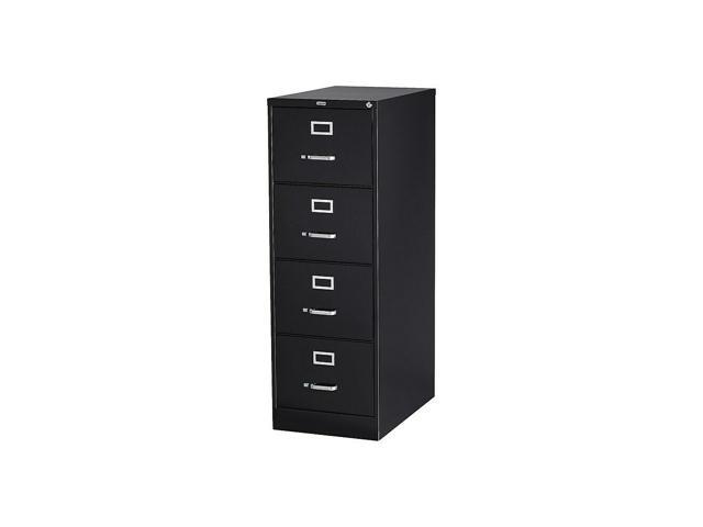 Staples 4 Drawer Legal Size Vertical File Cabinet Black 26 5 Inch
