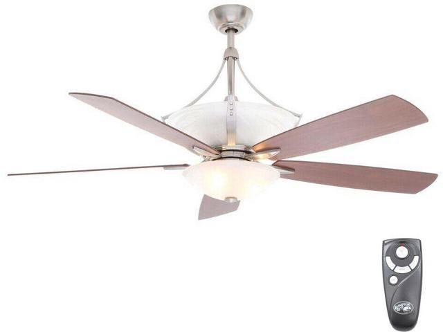 Ceiling Fan With Light Remote Control Kit 60 In Brushed Nickel