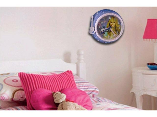 Disney Hannah Montana 8 Inch Purple Wall Clock Kids Room Home Decor