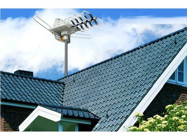 180Mile HDTV 1080P Outdoor Amplified HD TV Antenna Digital Signal UHF VHF 36dB