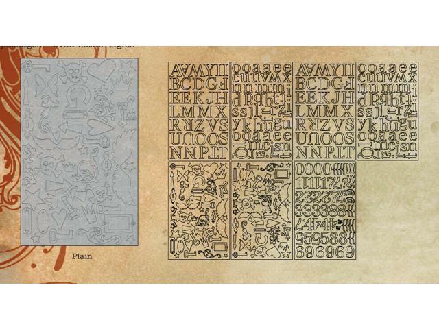 Tim Holtz Idea-ology Grungeboard Plain Mixed Minis Alphas Digits Etc TH92776