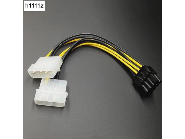 6+2pin 25cmPCI-e 8pin to Dual 8Pin//PCIe 8pin-2x Graphics Video Card Power Cable