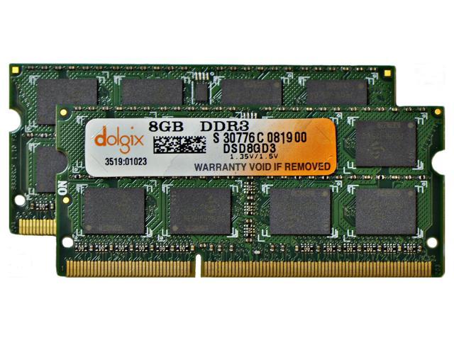 Dolgix 16gb Kit 2x 8gb Ddr3 1333mhz Sodimm Pc3 4 Pin Macbook Pro Laptop Notebook Upgrade Memory Module Ram Premium Quality Newegg Com