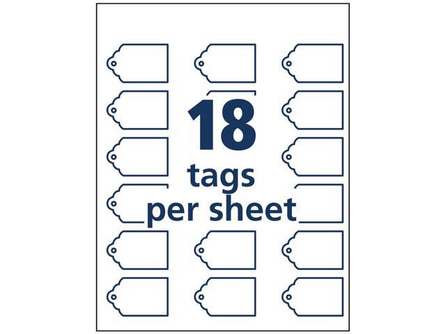 Avery Printable Tags With Strings Scallop Edge 2 X 1 25 180 Tags 