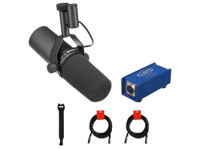 Shure Sm7b Cardioid Dynamic Vocal Mic With Cloud Microphones Cloudlifter Cl 1 Mic Activator 2x Xlr Cable Straps Bundle Newegg Com