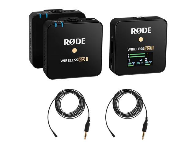Rode Wireless GO II 2-Person Compact Wireless Mic System/Recorder Bundle with 2x Omnidirectional Lavalier Microphone