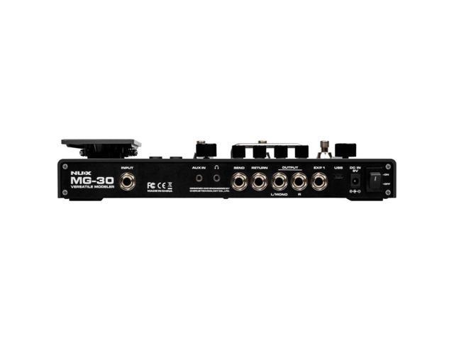 NUX MG-30 Guitar Multi-Effects Pedal Guitar/Bass/Acoustic Amp Modeling, 1024 Samples IRs, IR Loader, White-Box Algorithm, EFX... 