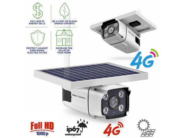 4g solar powered security camera