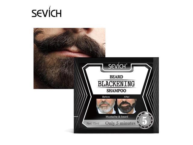 Sevich 5mins Blackening Beard Shampoo Dye Beard Into Black 15ml Herb Natural Faster Blackening Beard Coloring Grey Removal Tslm1 Newegg Com