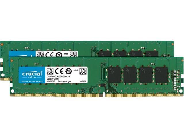 Crucial 8GB Kit (4GBx2) DDR4 2666 MT/s (PC4-21300) CL19 x8 UDIMM 288-Pin Memory - CT2K4G4DFS8266