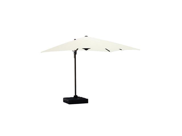 10ft Outdoor Patio Isola Cantilever Square Parasol Umbrella Canvas Natural Newegg Com